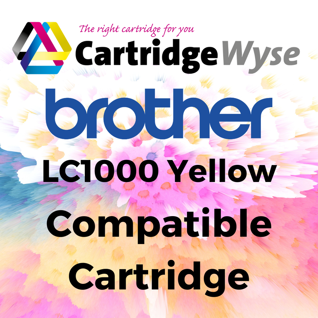 Compatible Brother LC970 / LC1000 Yellow Ink Cartridge