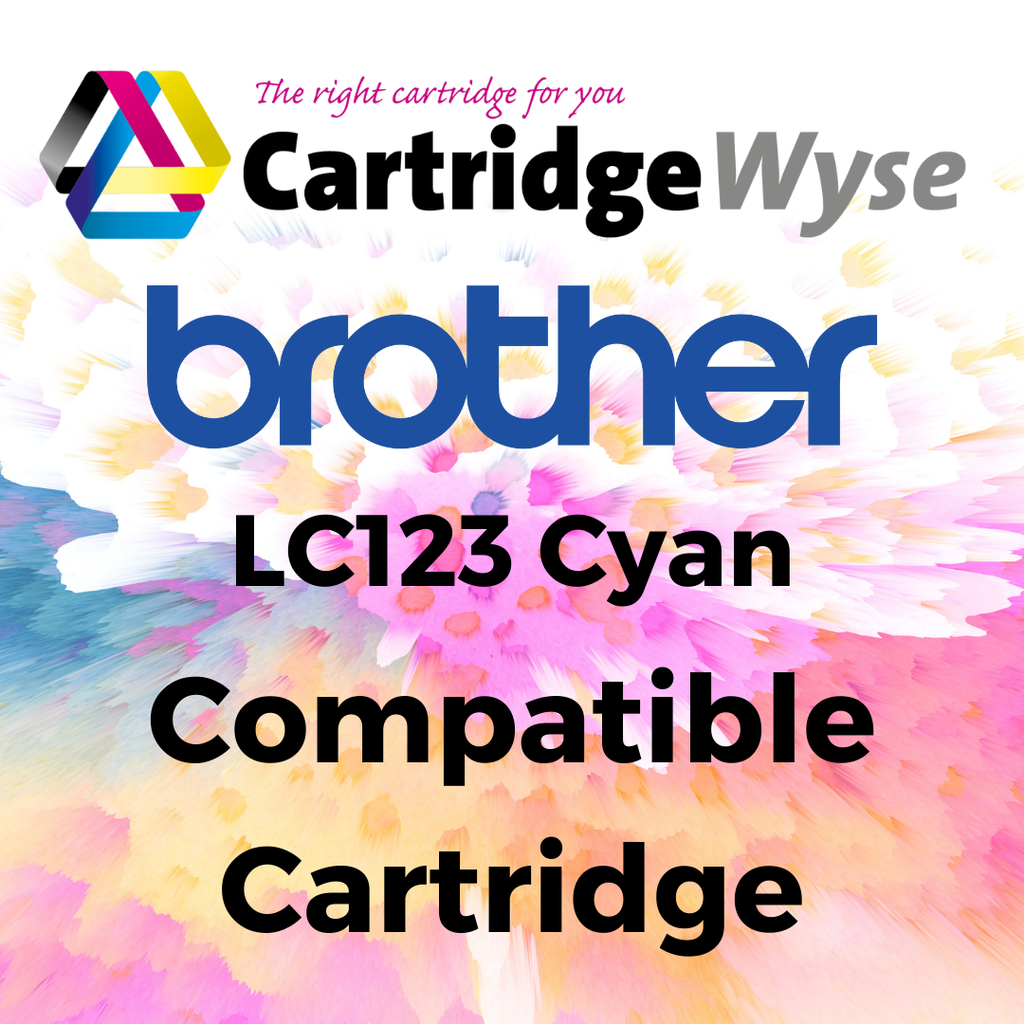 Compatible Brother LC123 Cyan Ink Cartridge