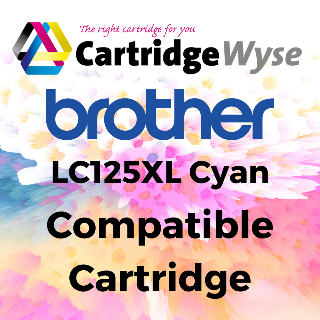 Compatible Brother LC125XL Cyan High Capacity Ink Cartridge