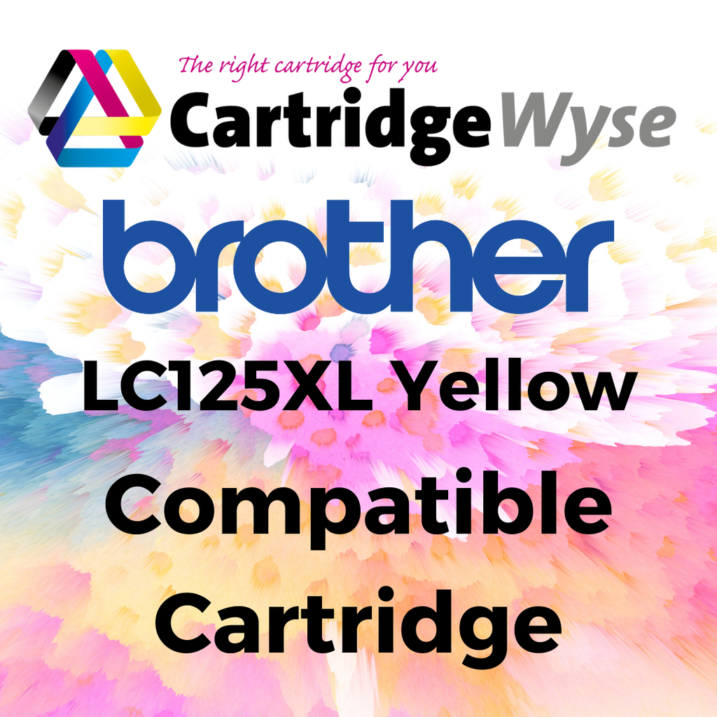 Compatible Brother LC125XL Yellow High Capacity Ink Cartridge