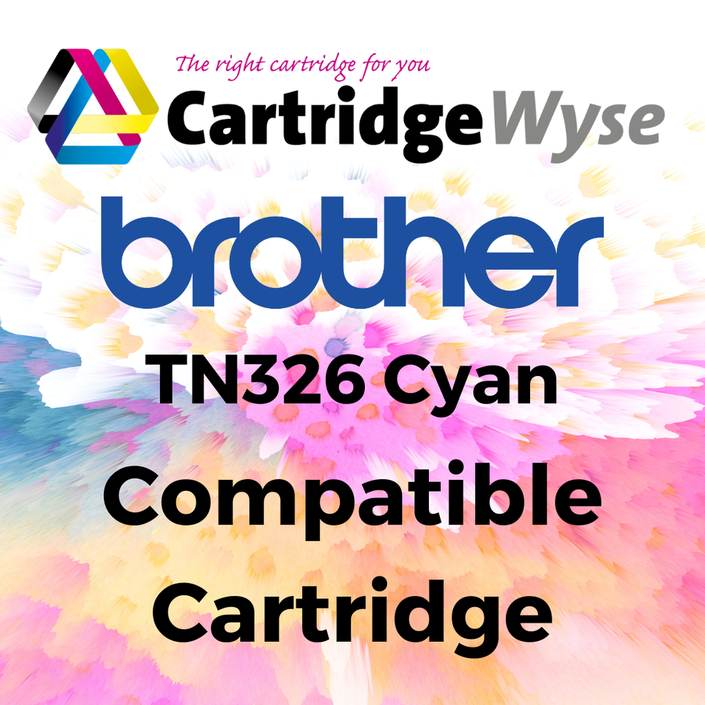 Compatible Brother TN326 Cyan High Capacity Toner Cartridge