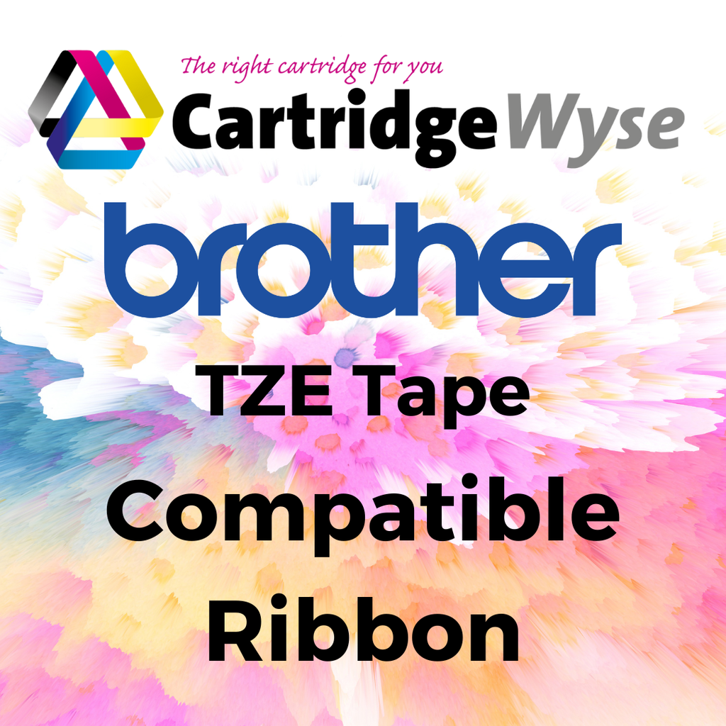 Compatible Brother TZe 12mm x 8m Tape - Black on White