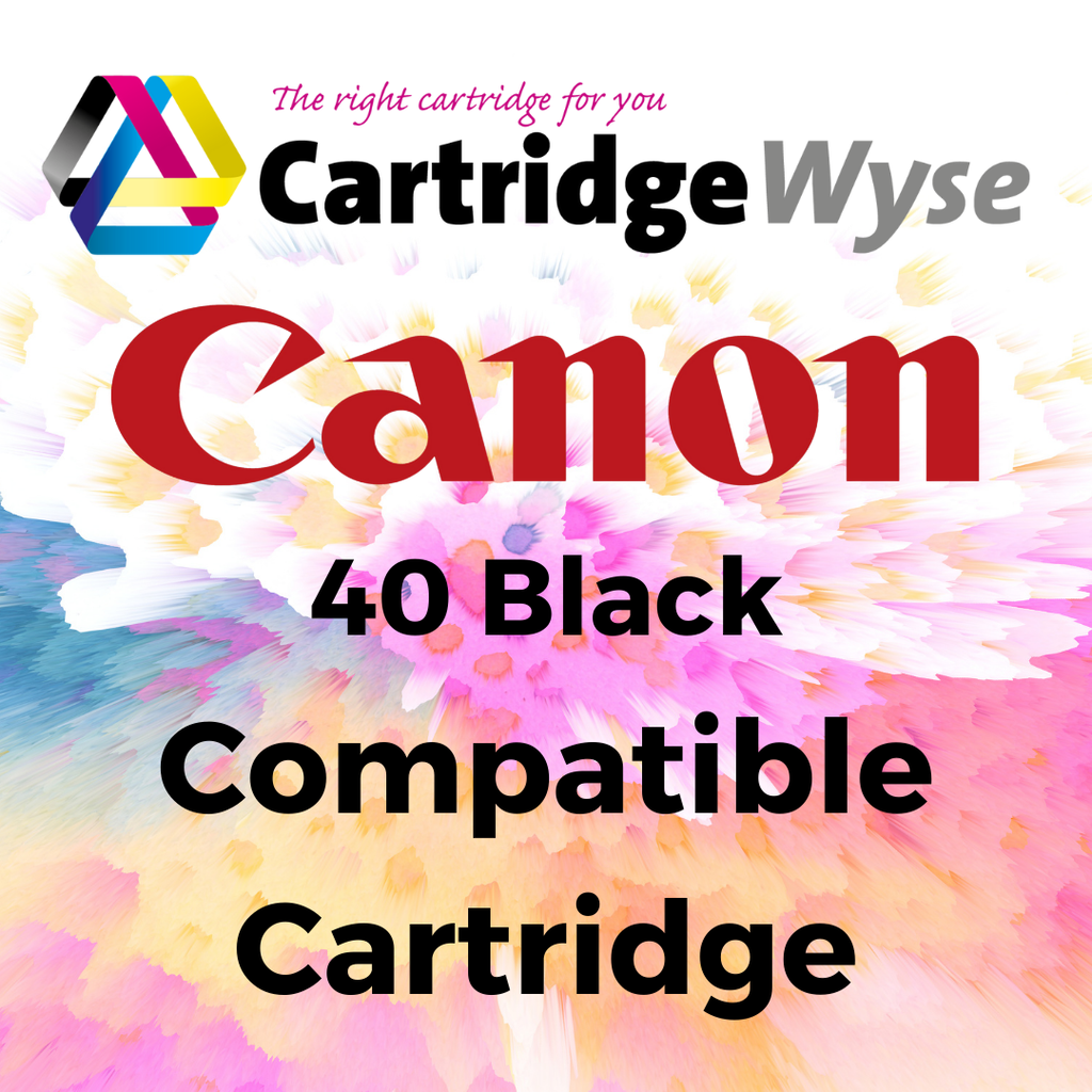 Remanufactured Canon PG40 Black Ink Cartridge