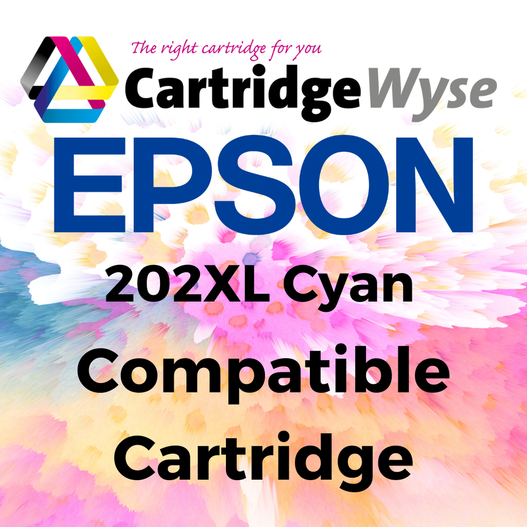 Compatible Epson 202XL Cyan High Capacity Ink Cartridge - T02H2