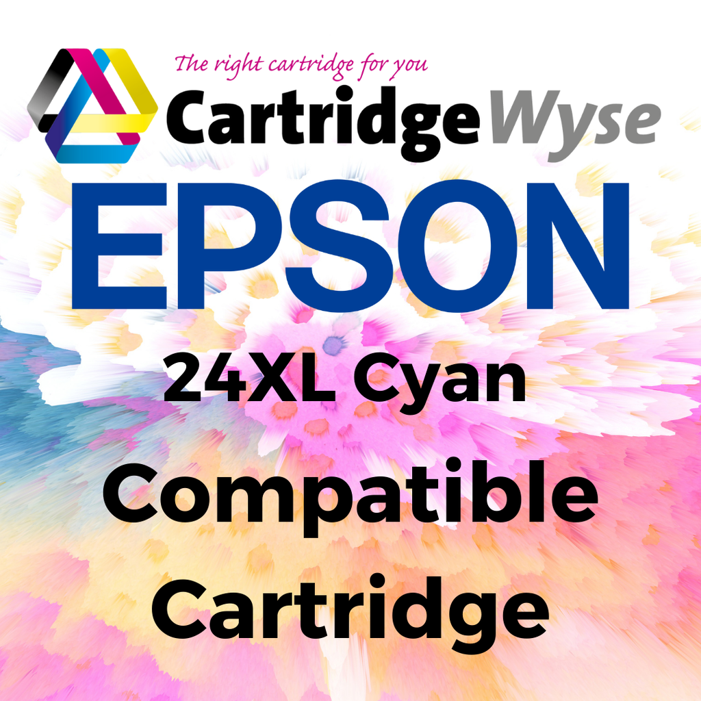 Compatible Epson 24XL Cyan High Capacity Ink Cartridge - T2432 T2422