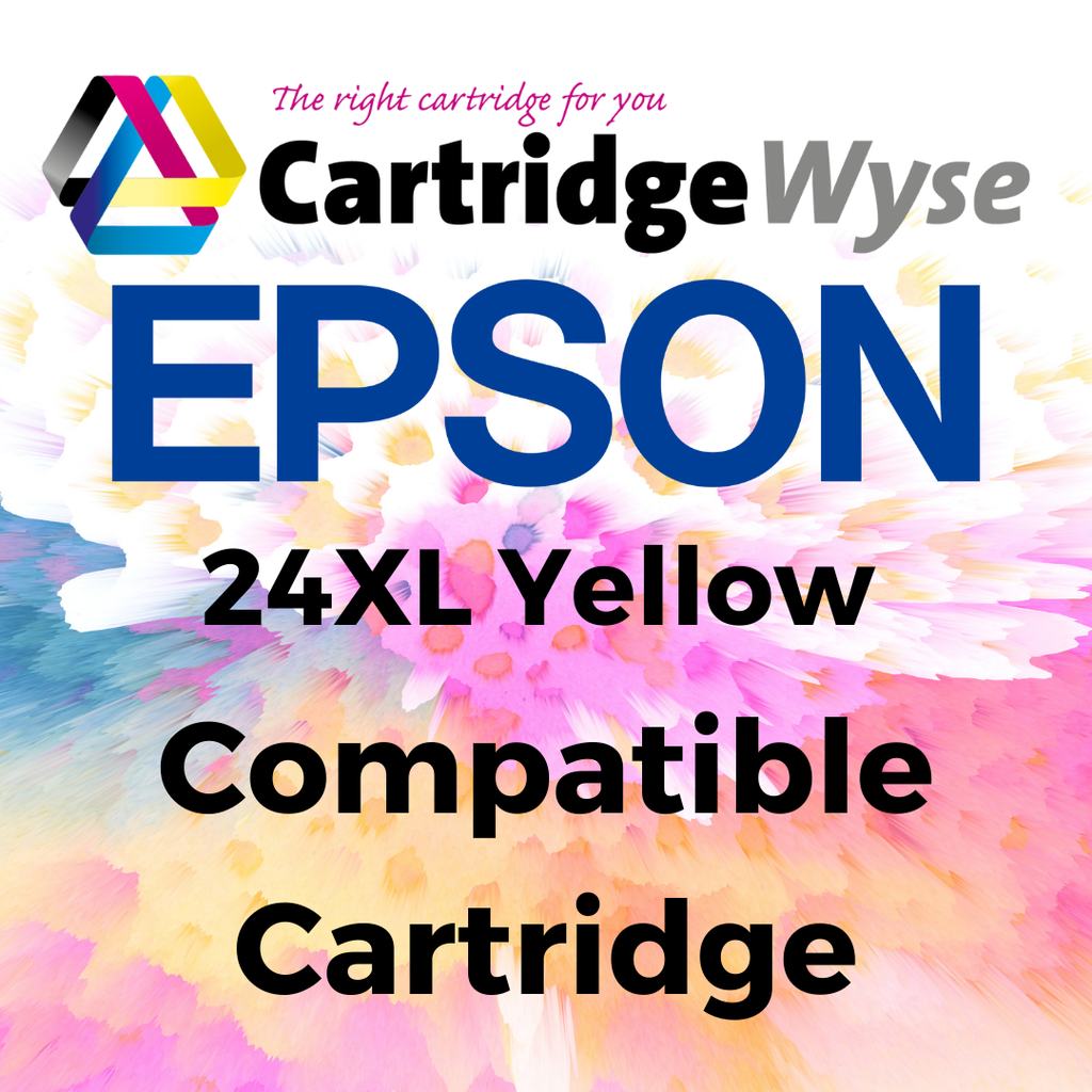 Compatible Epson 24XL Yellow High Capacity Ink Cartridge - T2434