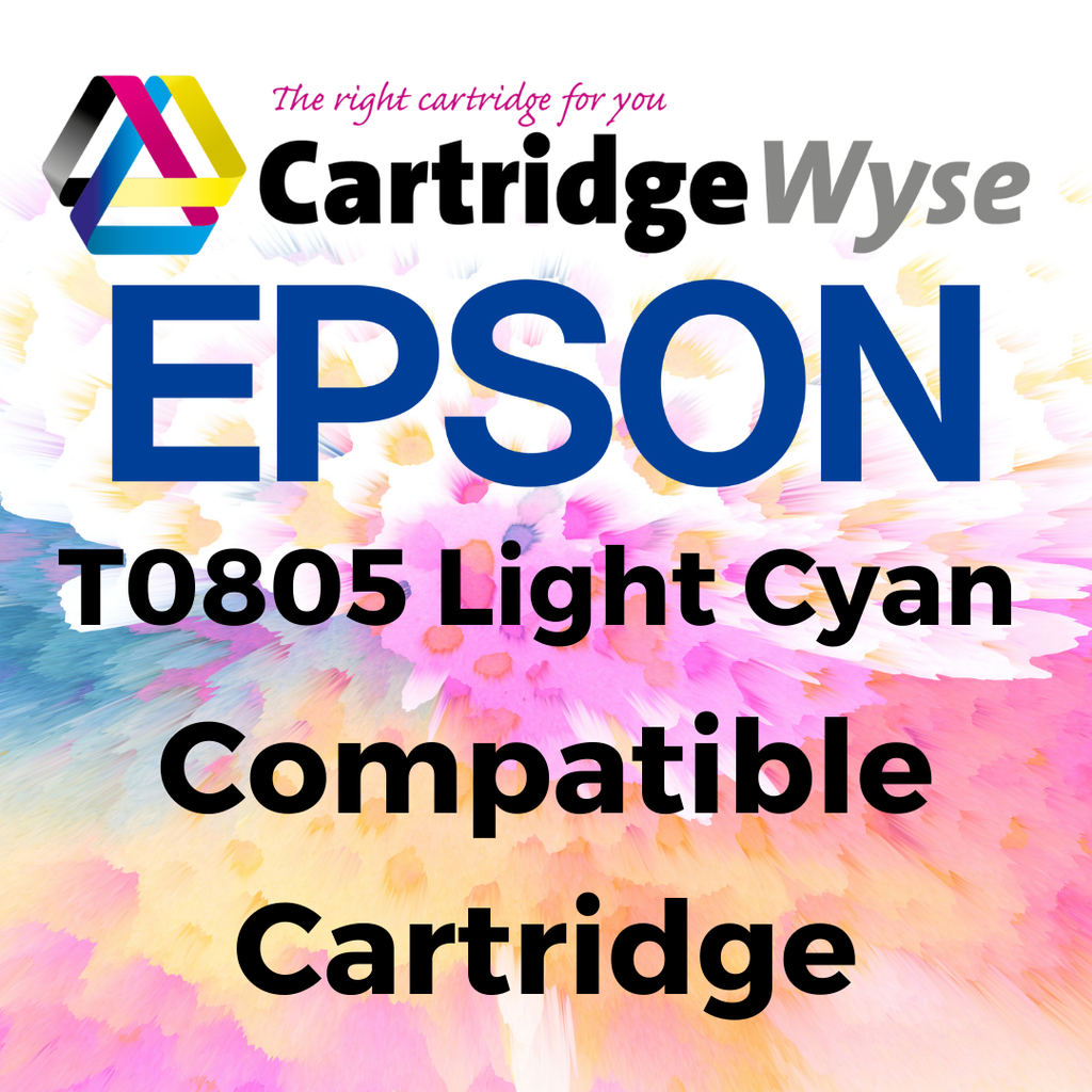 Compatible Epson T0805 Light Cyan Ink Cartridge