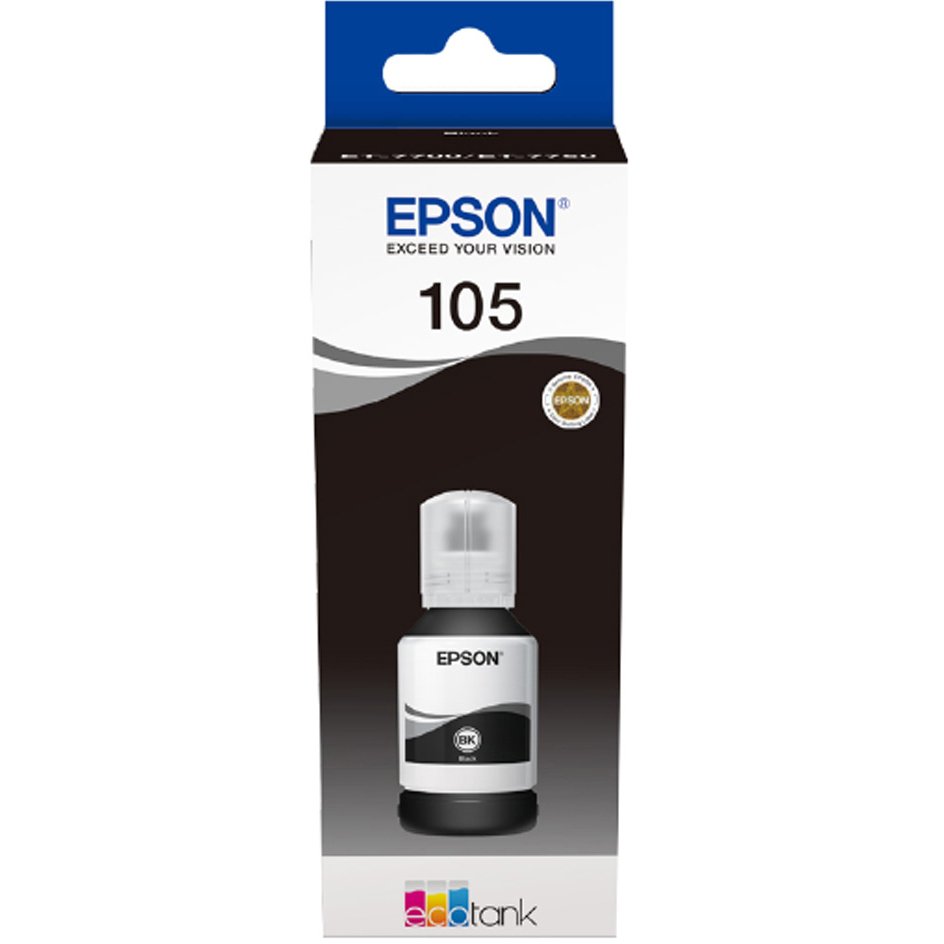 Epson 105 EcoTank Pigment Black Ink Bottle - T00Q1