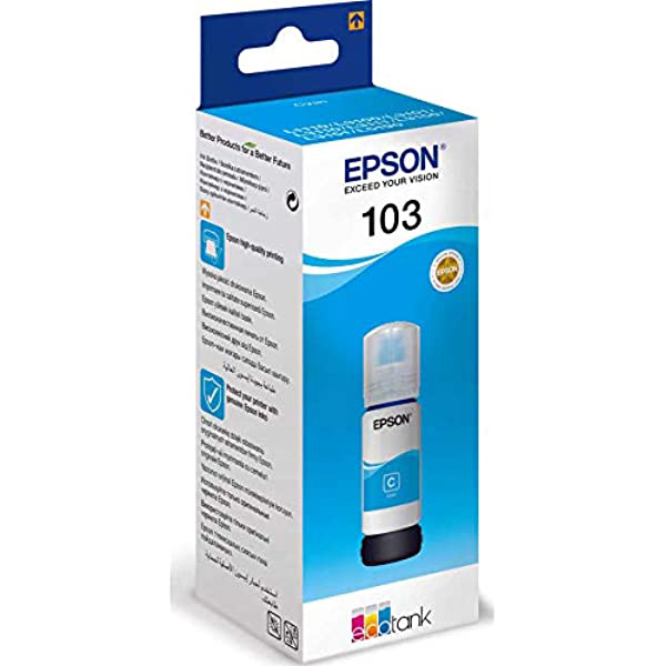 Epson 103 EcoTank Cyan Ink Bottle - T00S2