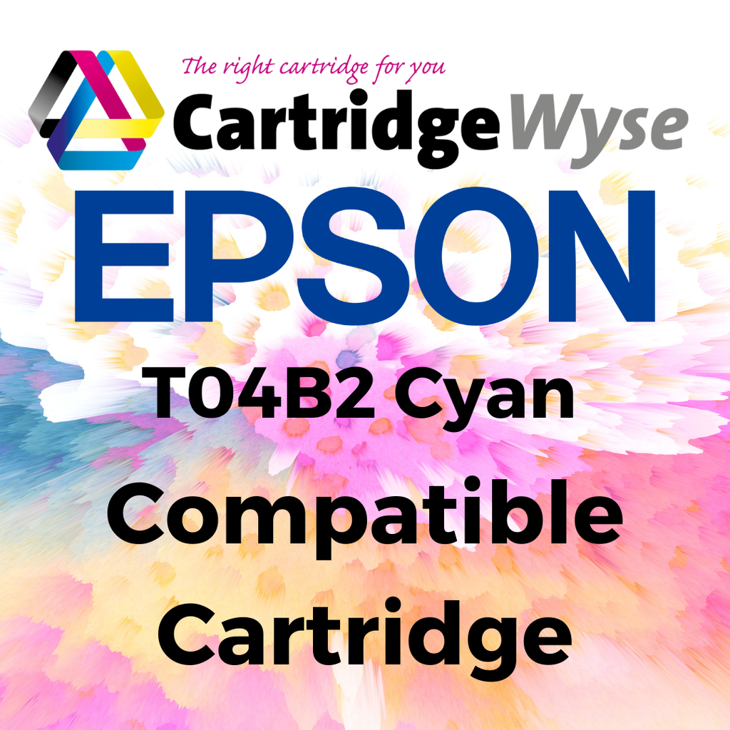 Compatible Epson T04B2 Cyan High Capacity Ink Cartridge