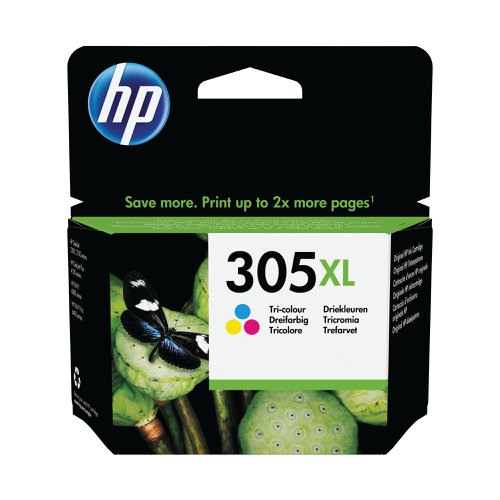 HP 305XL Tri-Colour High Capacity Ink Cartridge - 3YM63AE