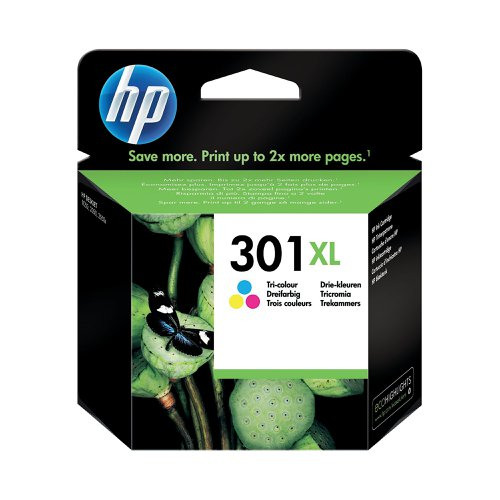 HP 301XL Tri-Colour High Capacity Ink Cartridge - CH564EE