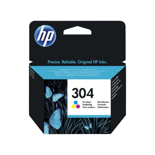 HP 304 Tri-Colour Standard Capacity Ink Cartridge - N9K05AE