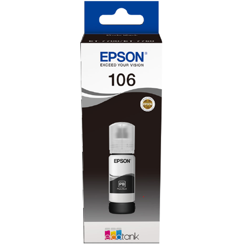 Epson 106 EcoTank Photo Black Ink Bottle - T00R1