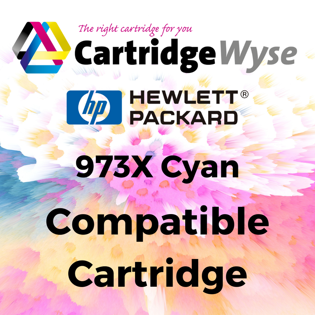 Remanufactured HP 973X Cyan High Capacity Ink Cartridge - F6T81AE