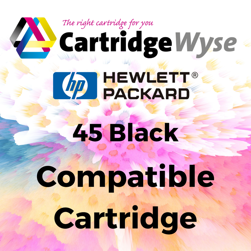 Remanufactured HP 45 Black High Capacity Ink Cartridge - 51645AE