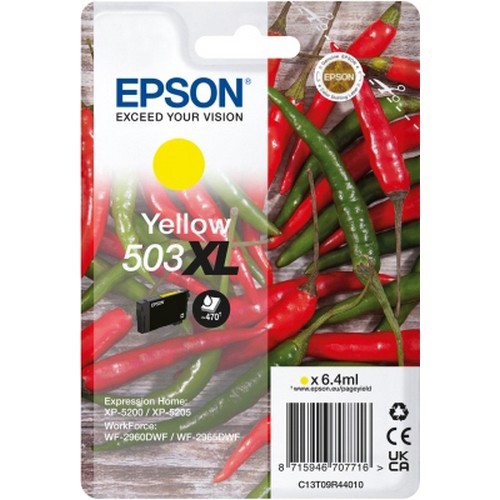 Epson 503XL Yellow High Capacity Ink Cartridge - Chilli - T09R4