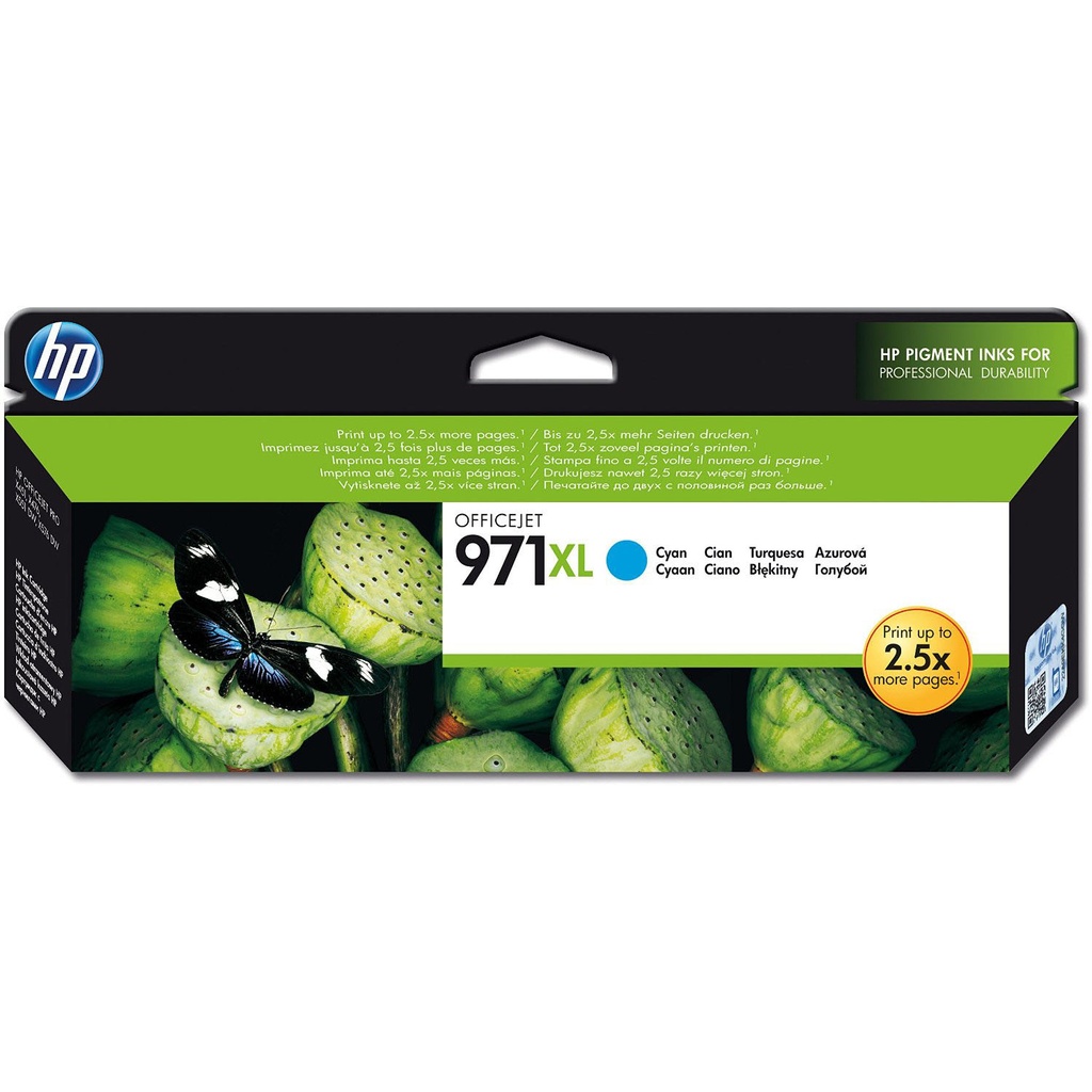 HP 971XL Cyan High Capacity Ink Cartridge - CN626AE