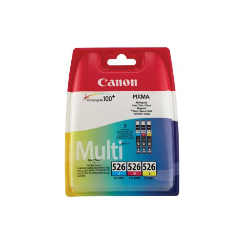 Canon CLI-526 C/M/Y Multipack - 3 Pack