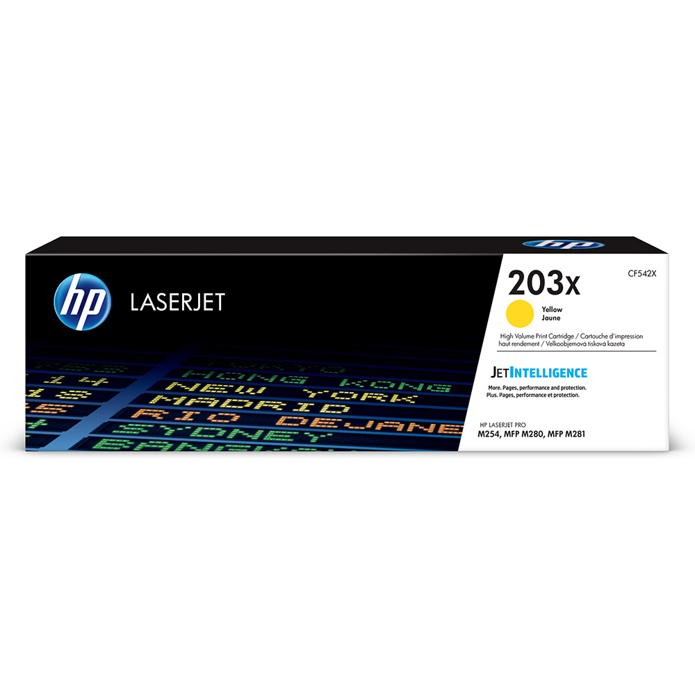 HP 203X Yellow High Capacity Toner Cartridge - CF542X