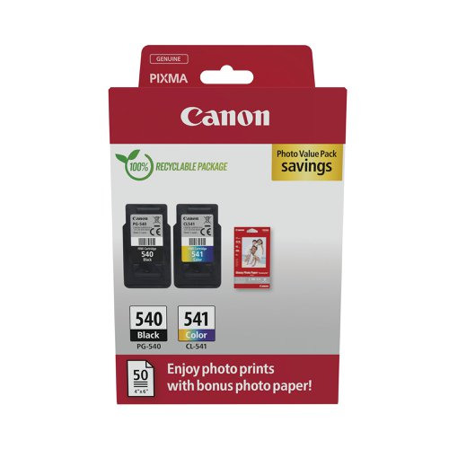 Canon PG540/CL541 Multipack Ink Cartridges - 2 Pack