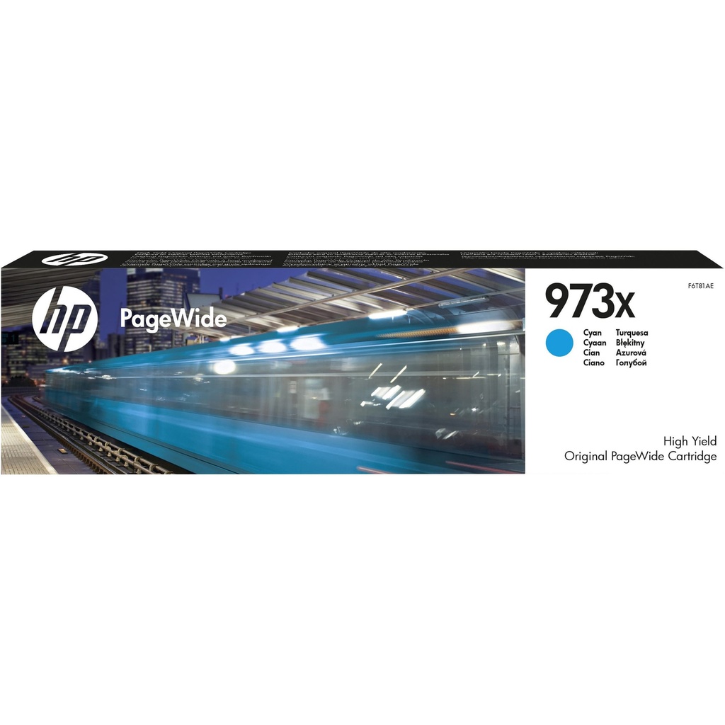 HP 973X Cyan High Capacity Ink Cartridge - F6T81AE