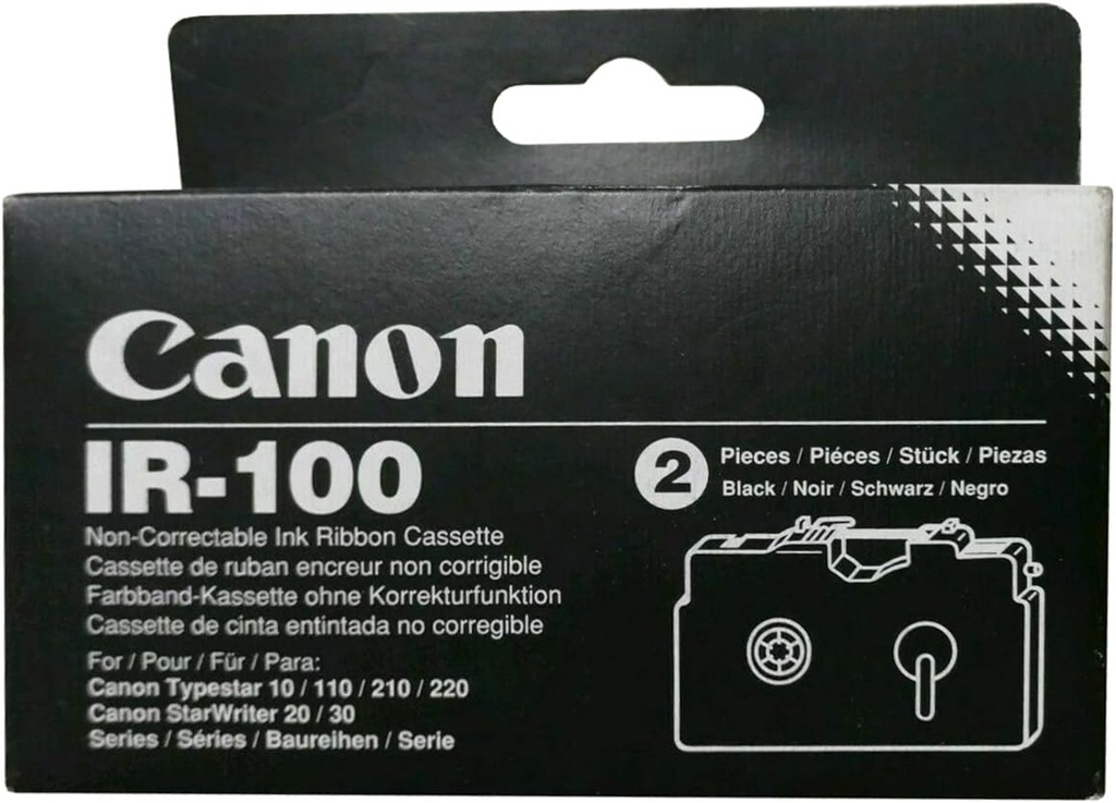 Canon IR-100 Non-Correctable Ribbon Cassette - 2 Pack