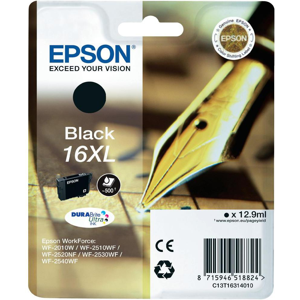 Epson 16XL Black High Capacity Ink Cartridge - T1631