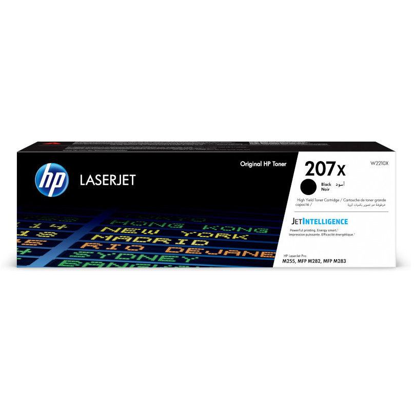 HP 207X Black High Capacity Toner Cartridge - W2210X