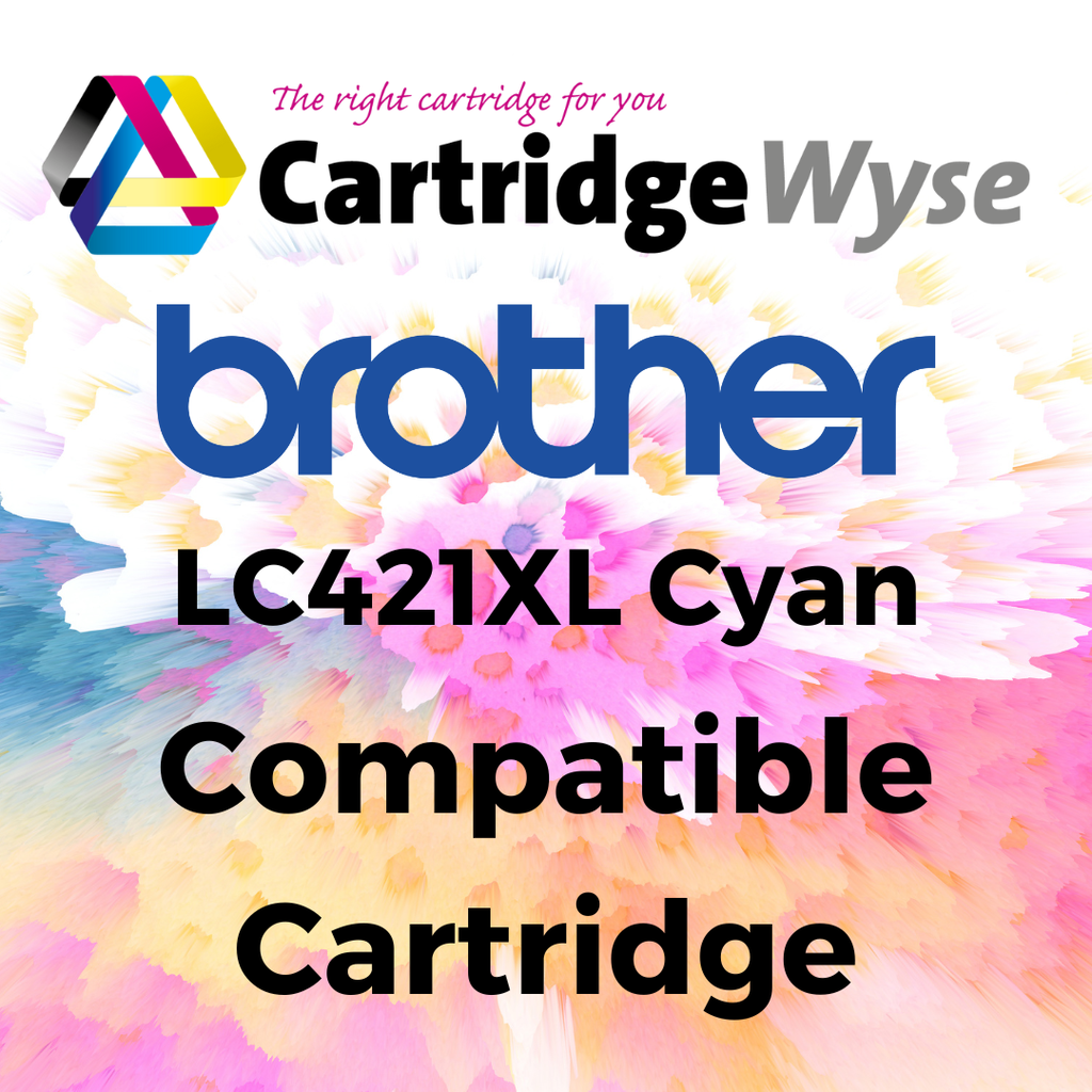 Compatible Brother LC421XL Cyan High Capacity Ink Cartridge