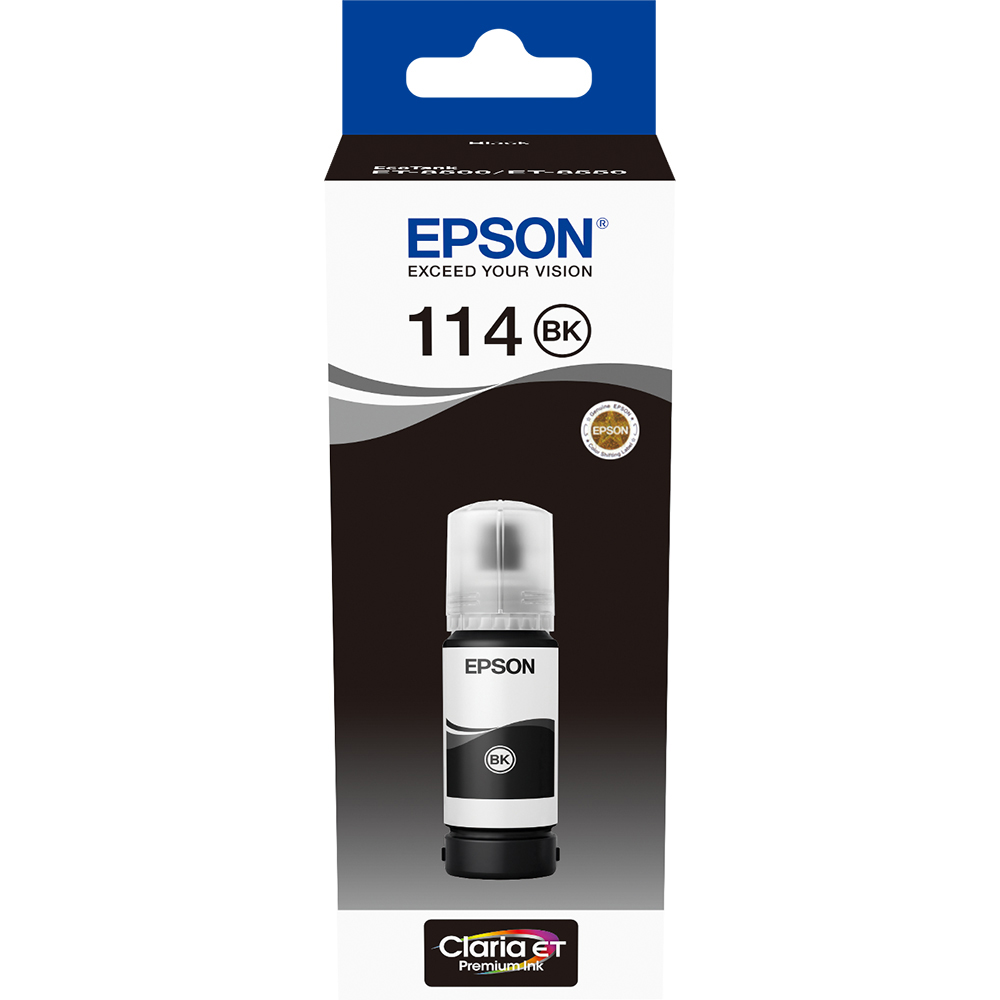 Epson 114 EcoTank Pigment Black Ink Bottle - T07A1