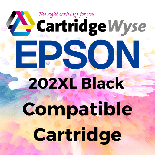 [E202B] Compatible Epson 202XL Black High Capacity Ink Cartridge - T02G1