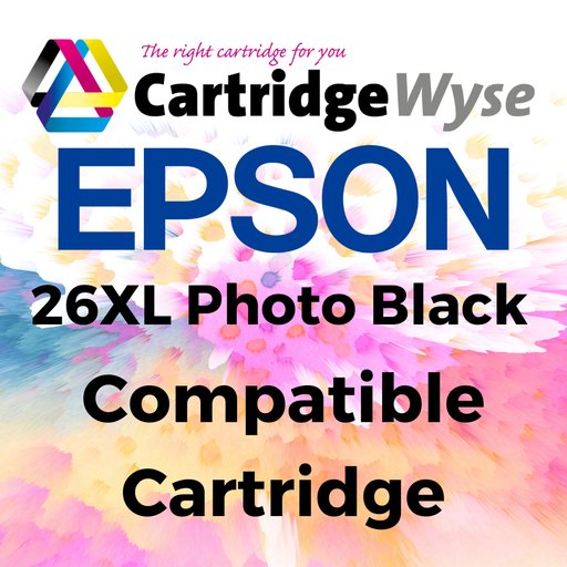 [E26PB] Compatible Epson 26XL Photo Black High Capacity Ink Cartridge - T2631