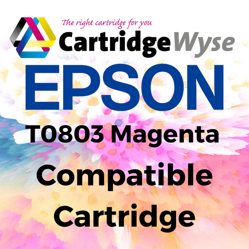 [E80M] Compatible Epson T0803 Magenta Ink Cartridge