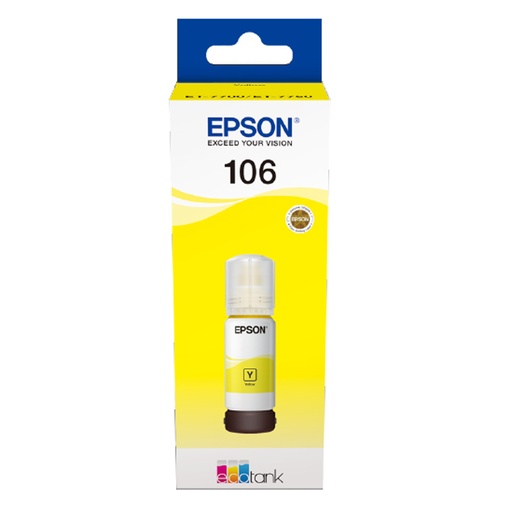 [EP64333] Epson 106 EcoTank Yellow Ink Bottle - T00R4