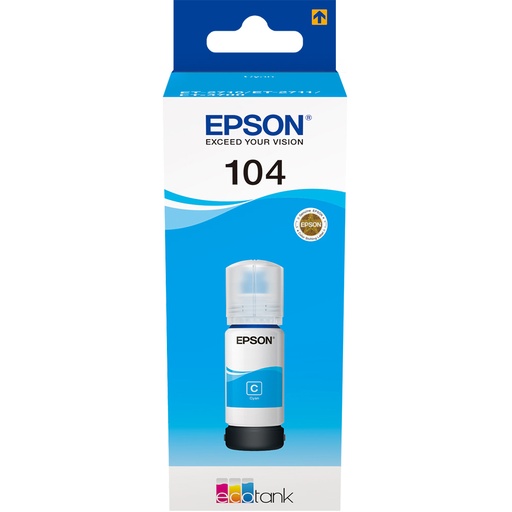 [EP65581] Epson 104 EcoTank Cyan Ink Bottle - T00P2