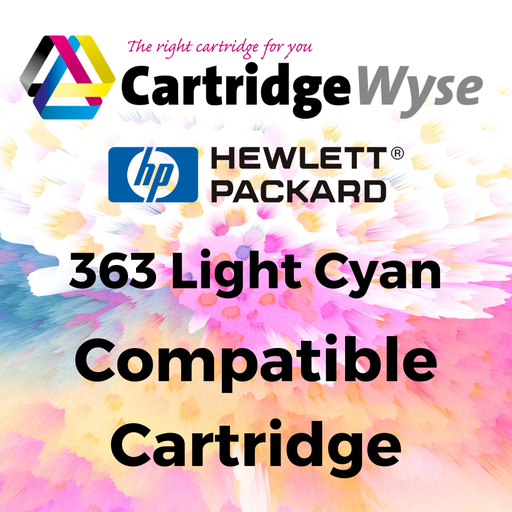 [H363LC] Compatible HP 363 Light Cyan Standard Capacity Ink Cartridge - C8774EE