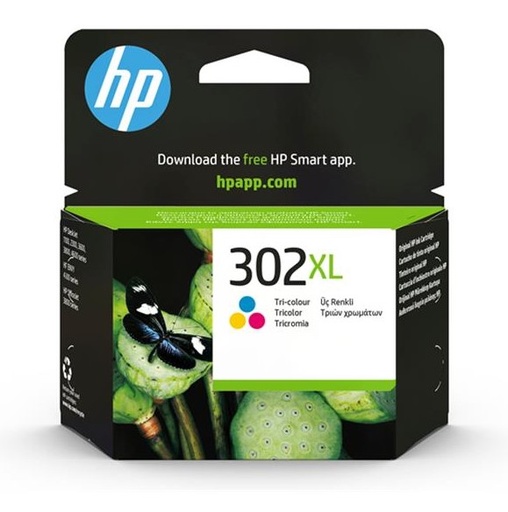 [HPF6U67AE] HP 302XL Tri-Colour High Capacity Ink Cartridge - F6U67AE