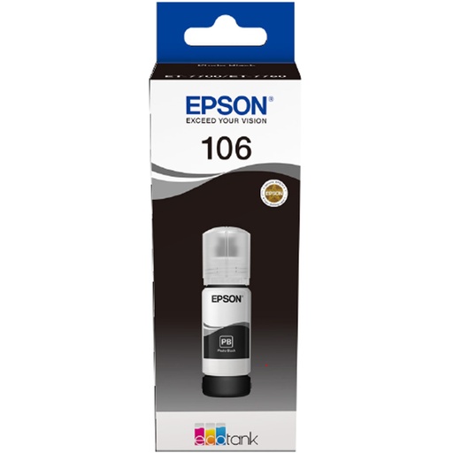 [EP64330] Epson 106 EcoTank Photo Black Ink Bottle - T00R1