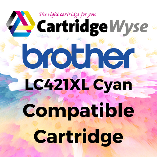 [B421C] Compatible Brother LC421XL Cyan High Capacity Ink Cartridge