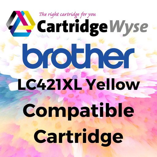 [B421Y] Compatible Brother LC421XL Yellow High Capacity Ink Cartridge