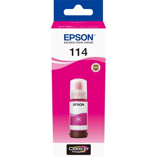 Epson 114 EcoTank Magenta Ink Bottle - T07B3