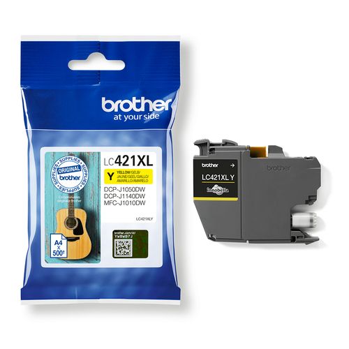 [BRLC421XLY] Brother LC421XL Yellow High Capacity Ink Cartridge