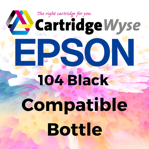 [E104B] Compatible Epson 104 Black Ink Bottle - T00P1