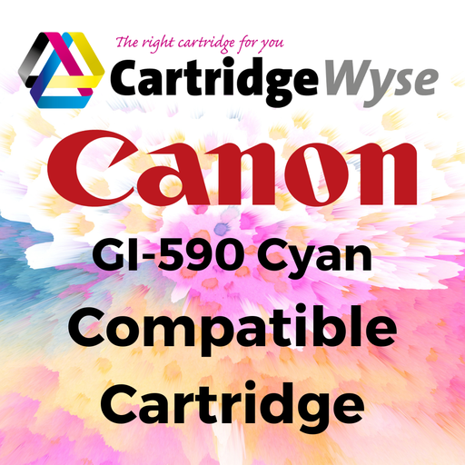 [C590C] Compatible Canon GI-590C Cyan Ink Bottle