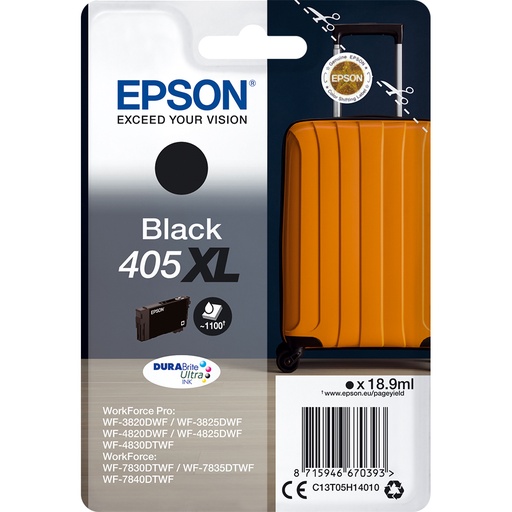 Epson 405XL Black High Capacity Ink Cartridge - T05H1