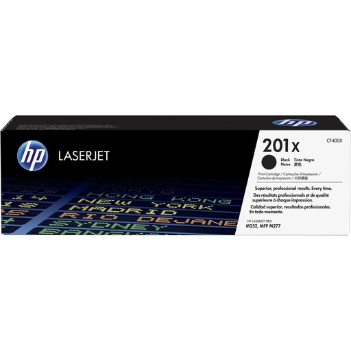 [HPCF400X] HP 201X Black High Capacity Toner Cartridge - CF400X